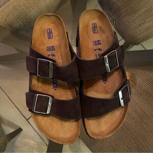 SOLD - Birkenstock Suede Arizona Sandals